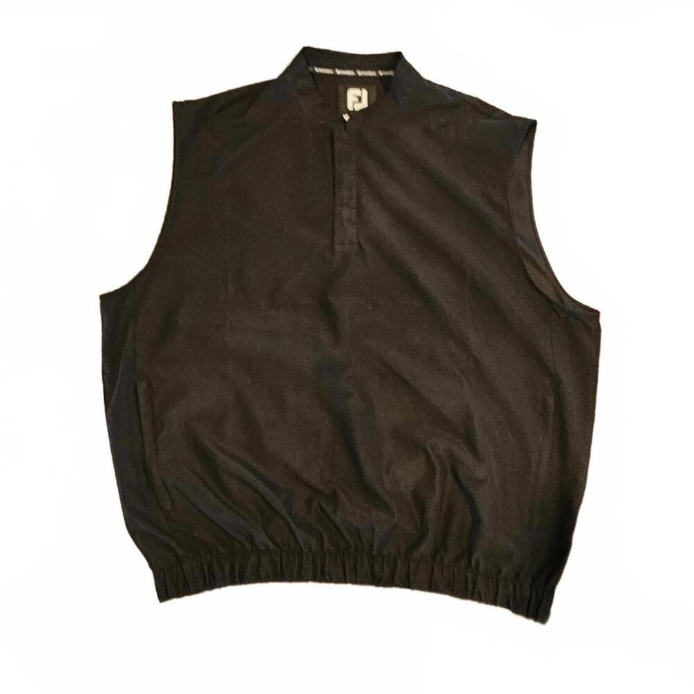 FootJoy Sleeveless Pullover - Black - XL